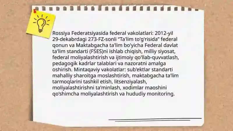 Rossiya Federatsiyasida Maktabgacha Ta'lim Tizimi 4