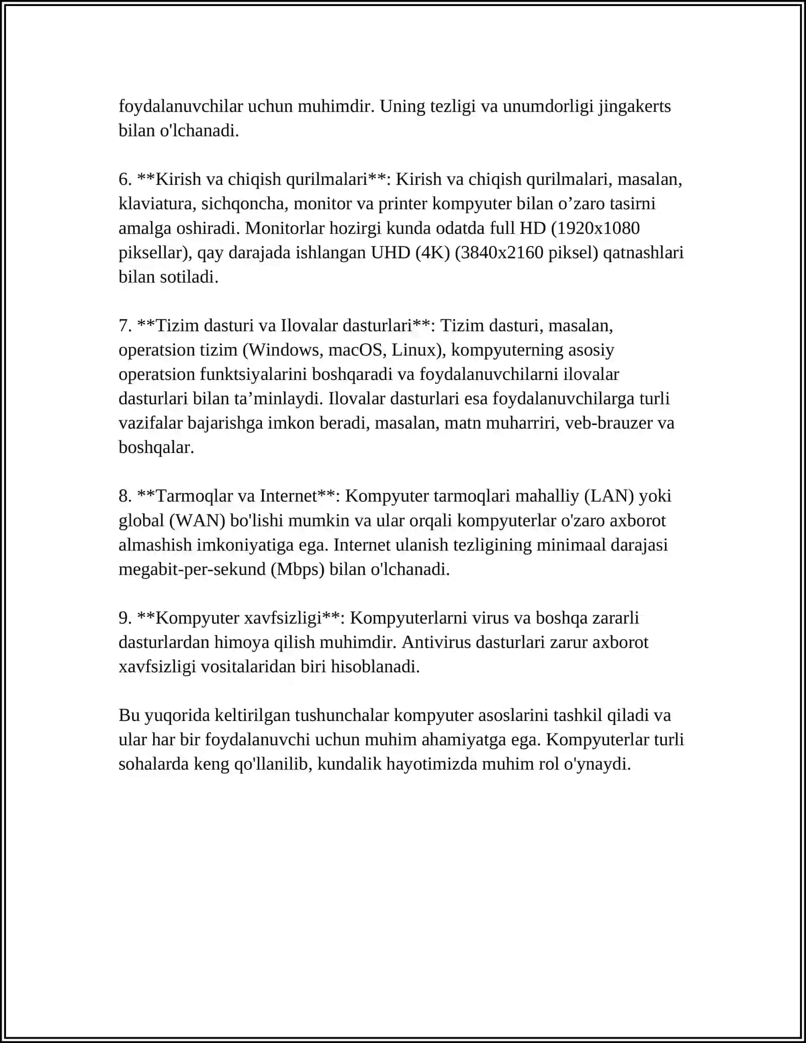 KOMPYUTERNING ISHLASH PRINSIPI VA TASHKIL ETUVCHILARI 4