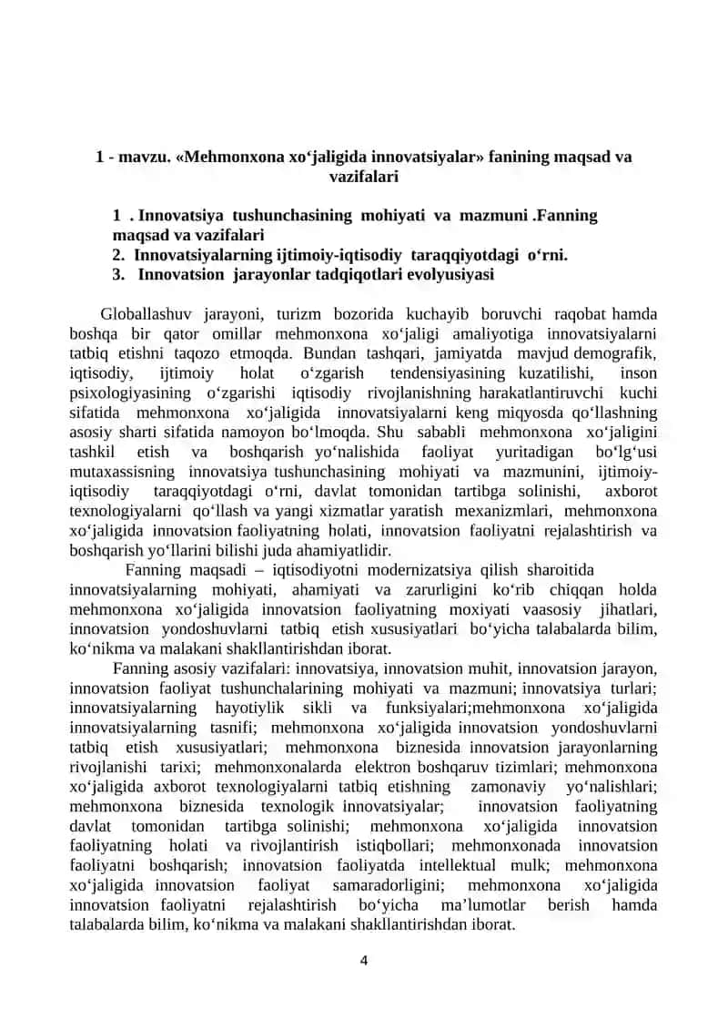 MEHMONXONA XO’JALIGIDA INNOVATSIYA FANI 4