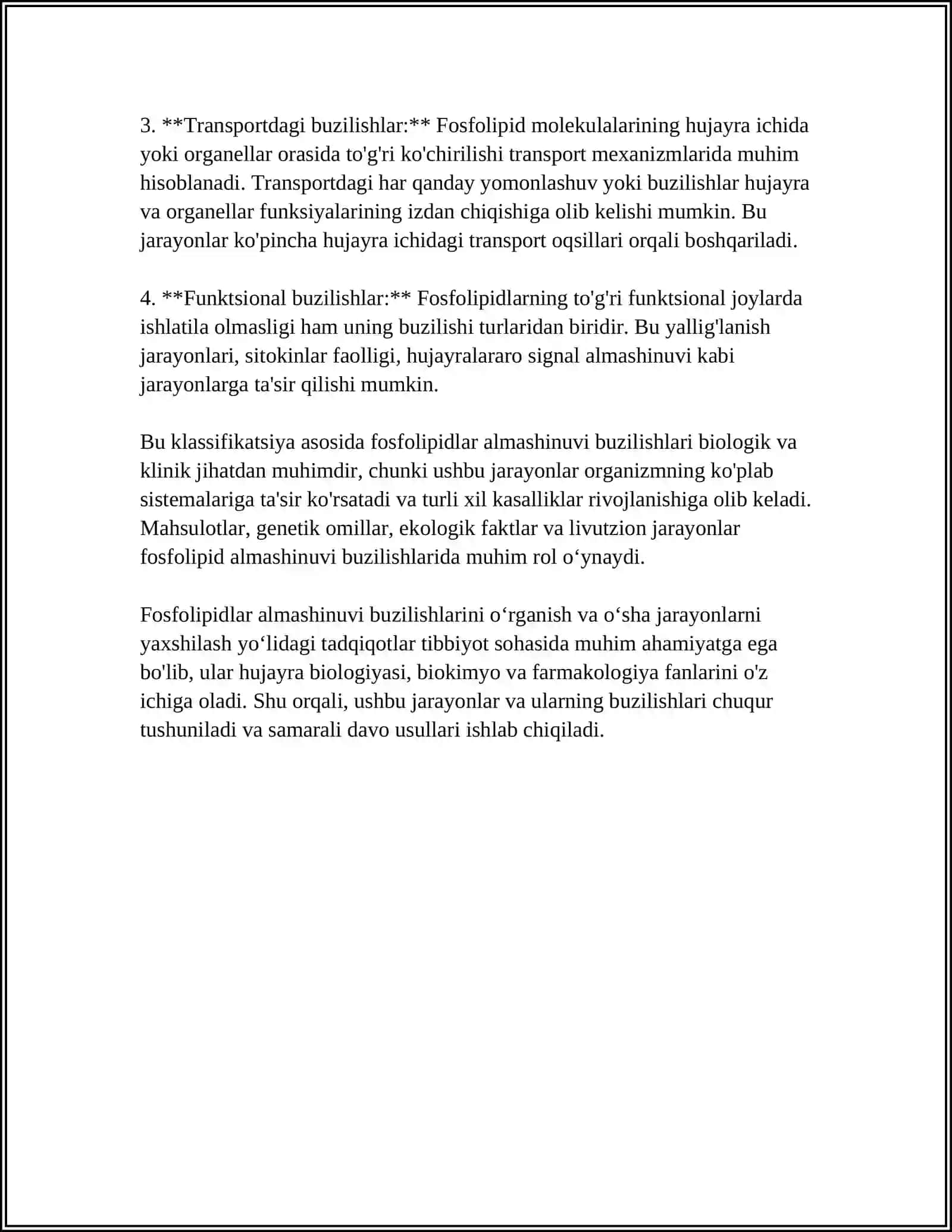 FOSFOLIPIDLAR ALMASHUNUVI BUZILISHI 4