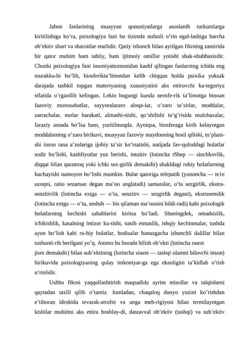 Umumiy psixologiya fanining predmeti va tarixi 4