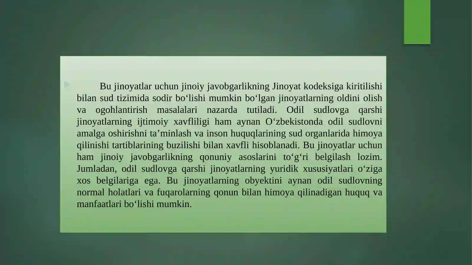 O‘zbekiston Respublikasi Konstitutsiyasida sud hokimiyati to‘g‘risidagi ma’lumotlar 4