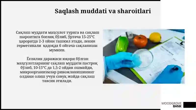 Oziq ovqat mahsulotlari analizi 4