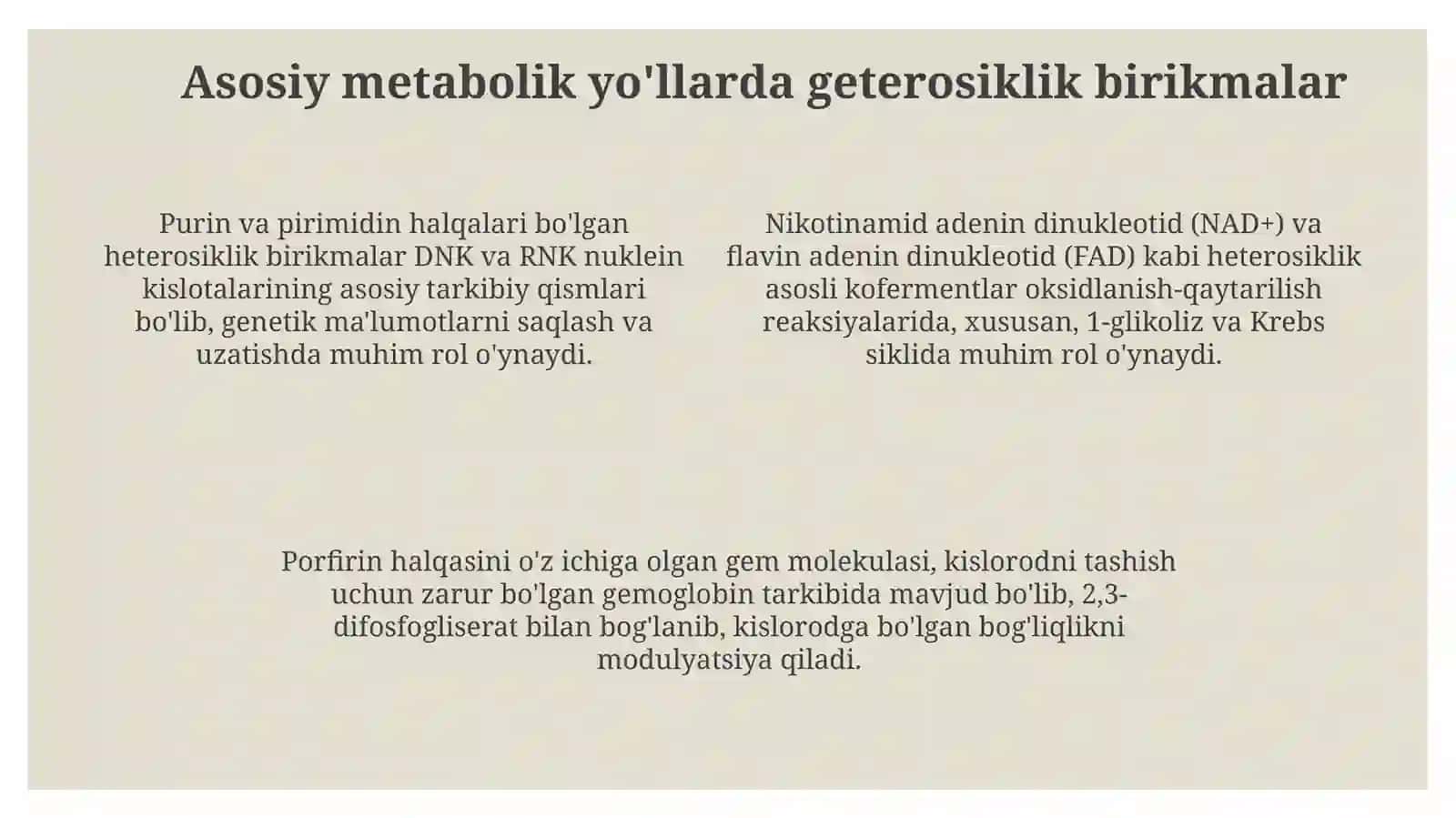 Polifunksional geterosiklik birikmalar 4