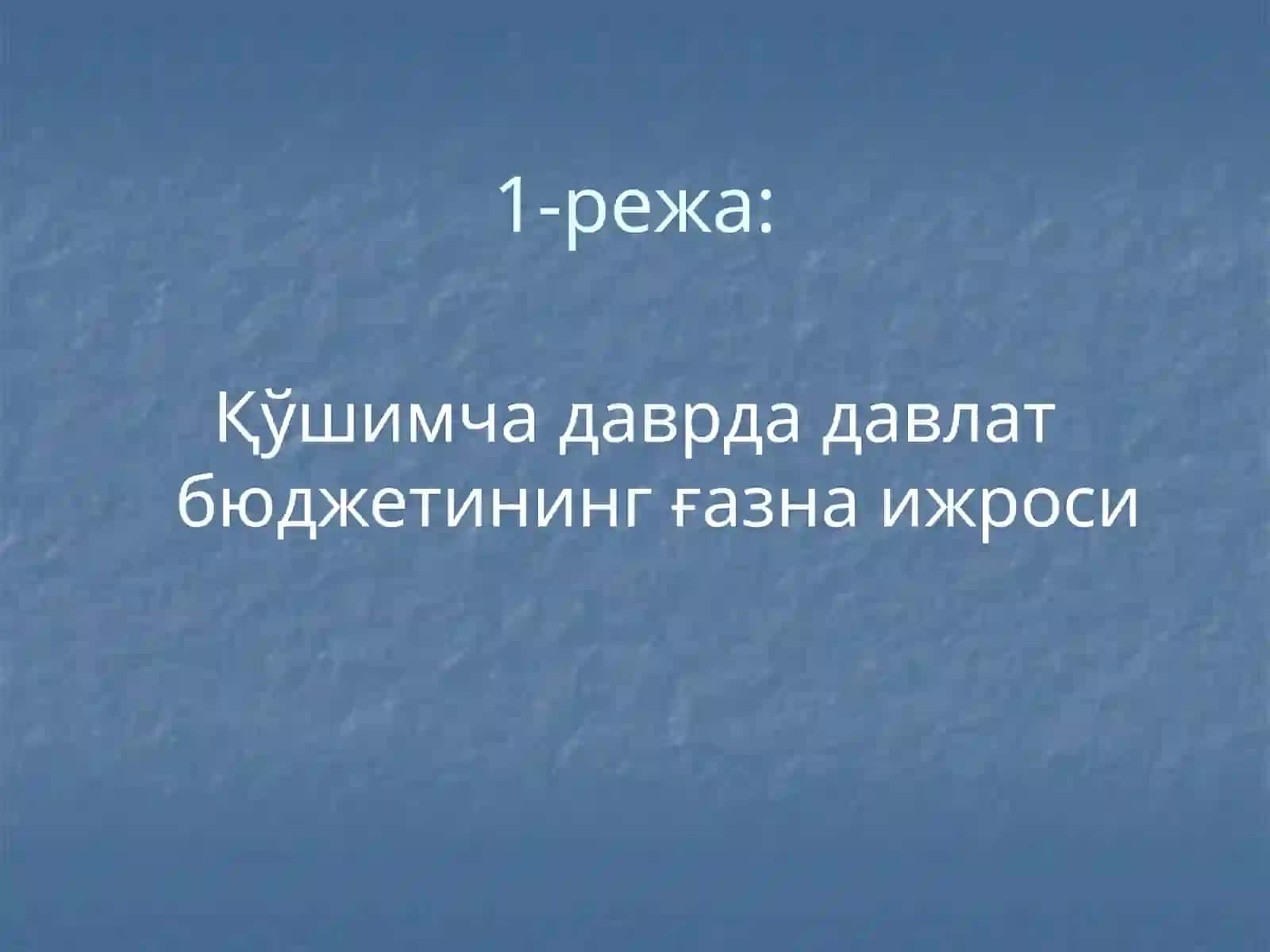 Қўшимча даврда амалга оширилган операциялар ҳамда ғазначилик бўлинмаларида бюджетлар ижроси натижаларини аниқлаш 4