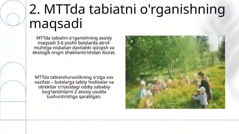 MTTda oʻyinli usullarni qoʻllash orqali tabiat bilan tanishtirish ahamiyati 4