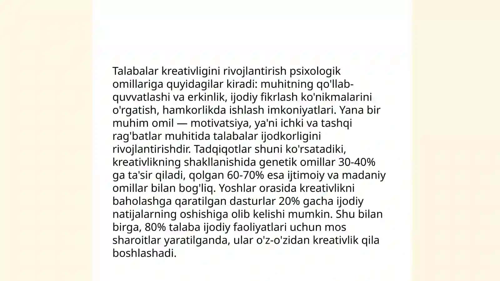 Talabalarning kreativlik qobiliyatlarini rivojlantirishning nasariy asoslari 4