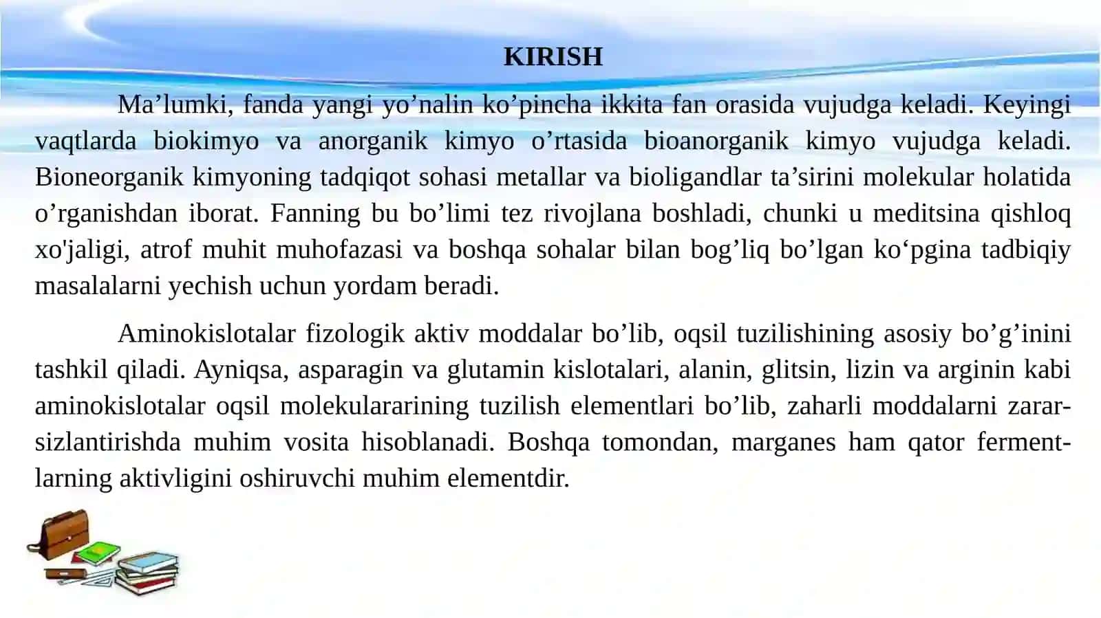 Marganets(II)ionining N, O2 va Stutganligan tlar bilan koordinatsion birik-malari ning sintezivati addqiqoti 4