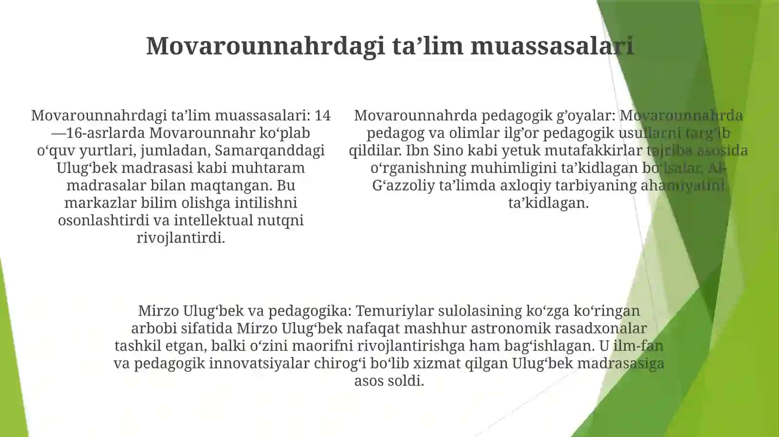 Xiv-Xvi Asrlarda Movarounnahrda Ta’Lim-Tarbiya Va Pedagogik Fikrlar 4