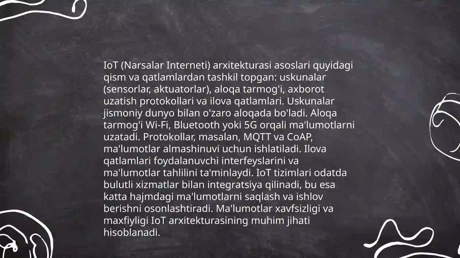 IoT qurilmalari va ularning arxitekturasi 4