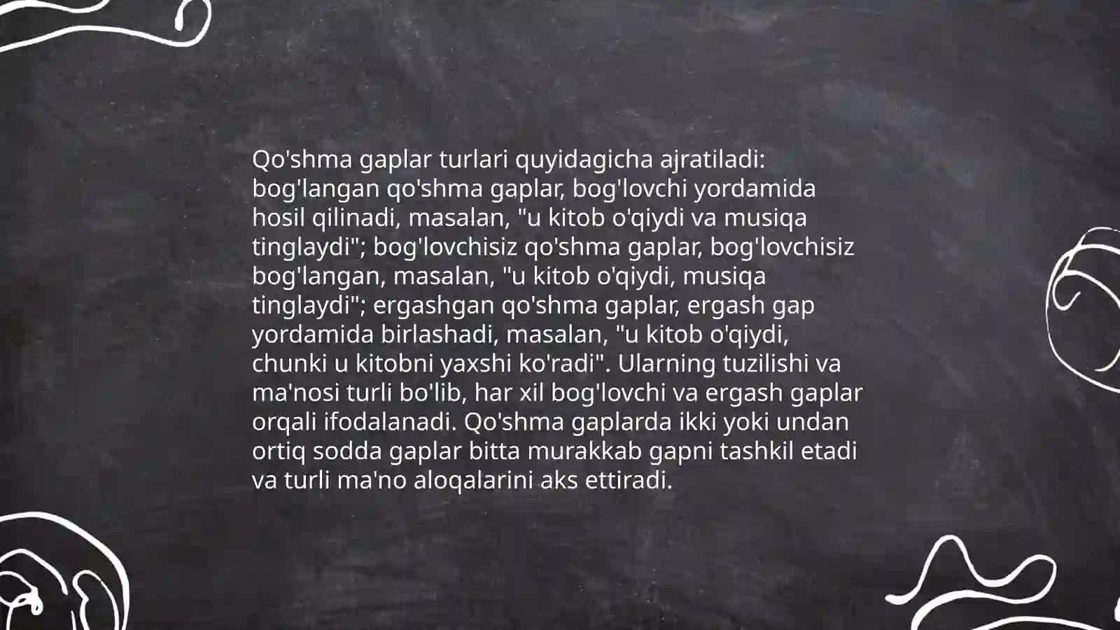 Qo'shma gap va uning turlari 4