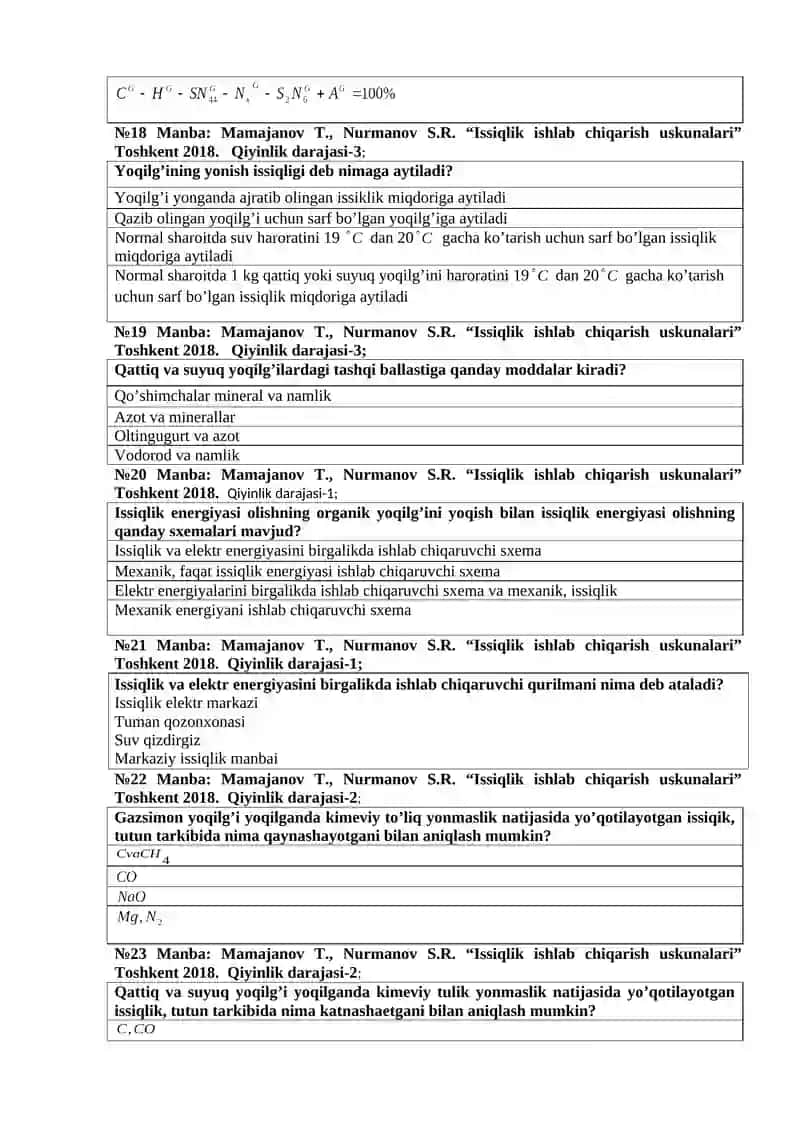 Issiqlik ishlab chiqarish uskunalari 4