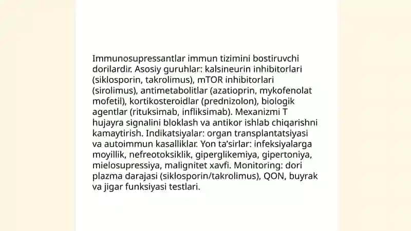 Immunitetga ta'sir etuvchi vositalar 4