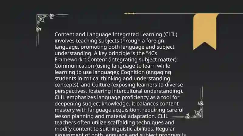 Analysis of CLIL, CBI, TBL, PBL 4