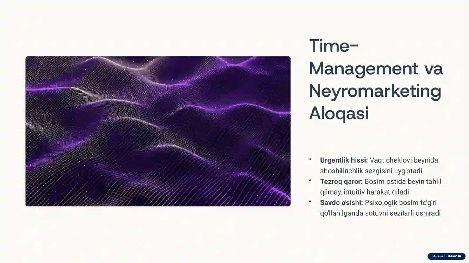 Time-Management va Neyromarketing: Mijozlar Psixologiyasiga Ta'siri 4