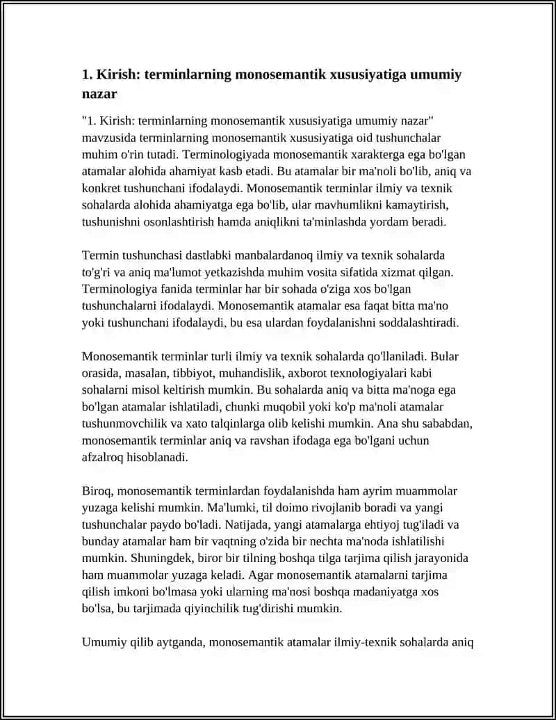 TERMINLARNING MONOSEMANTIK XARAKTERI 4