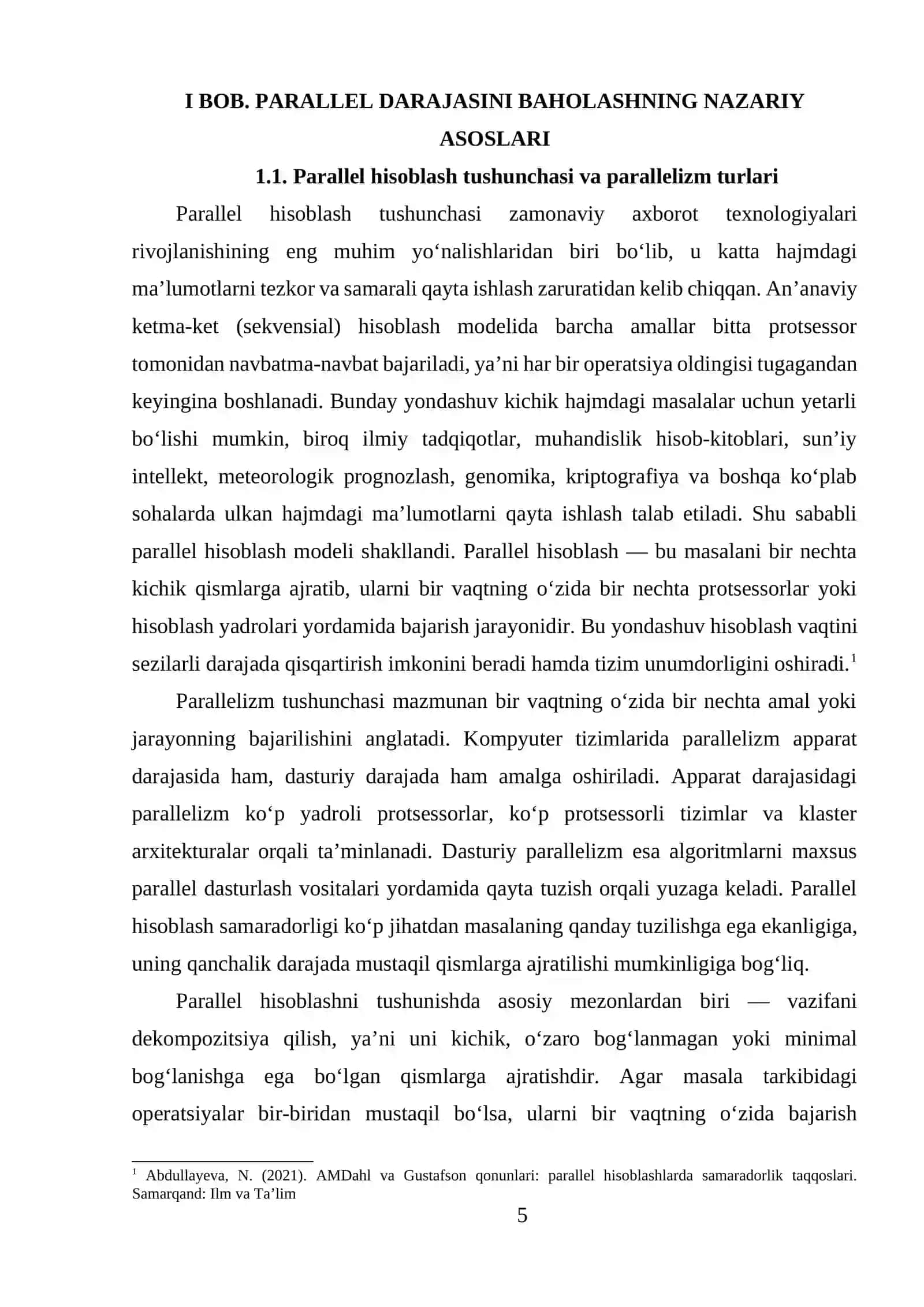 Parallel ishlov berish vositalari, Amdal qonuni, Gustafson qonuni 4