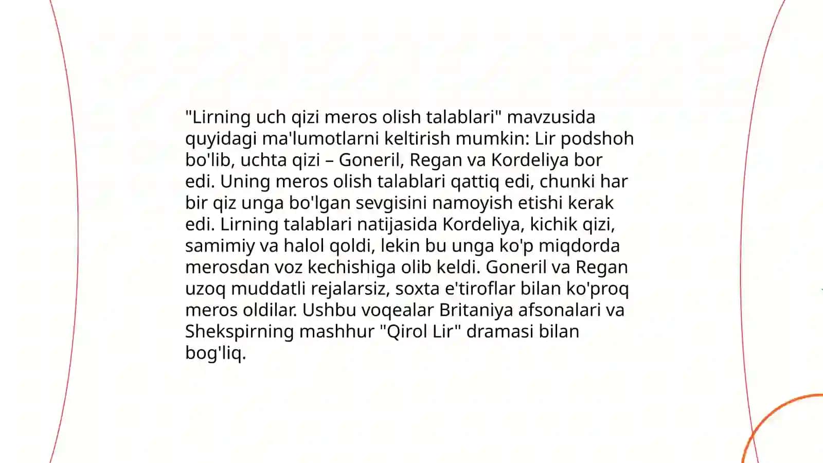 Uilyam Shekspirning Qirol Lir tragediya 4