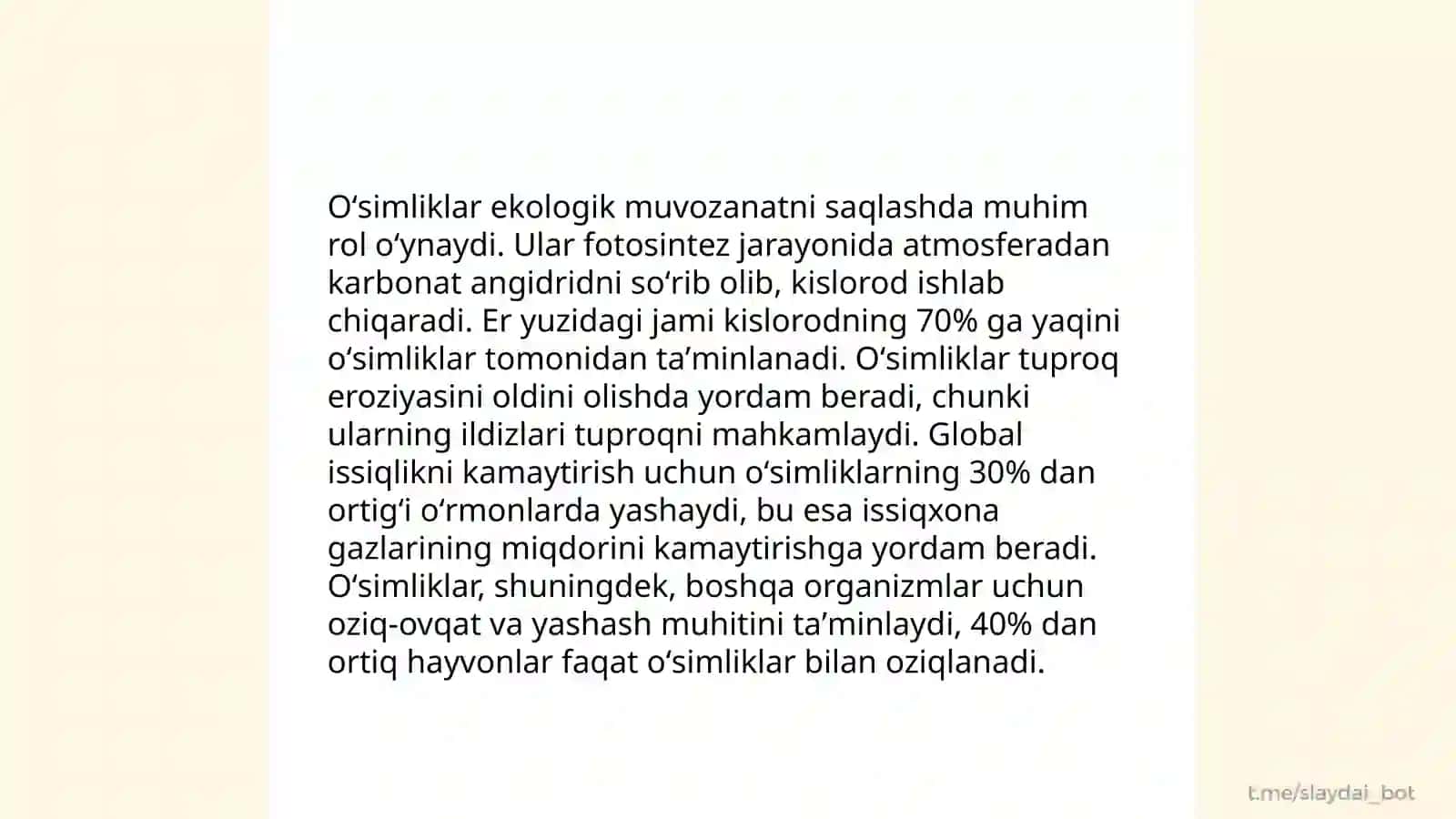 Dunyo oʻsimliklari 4
