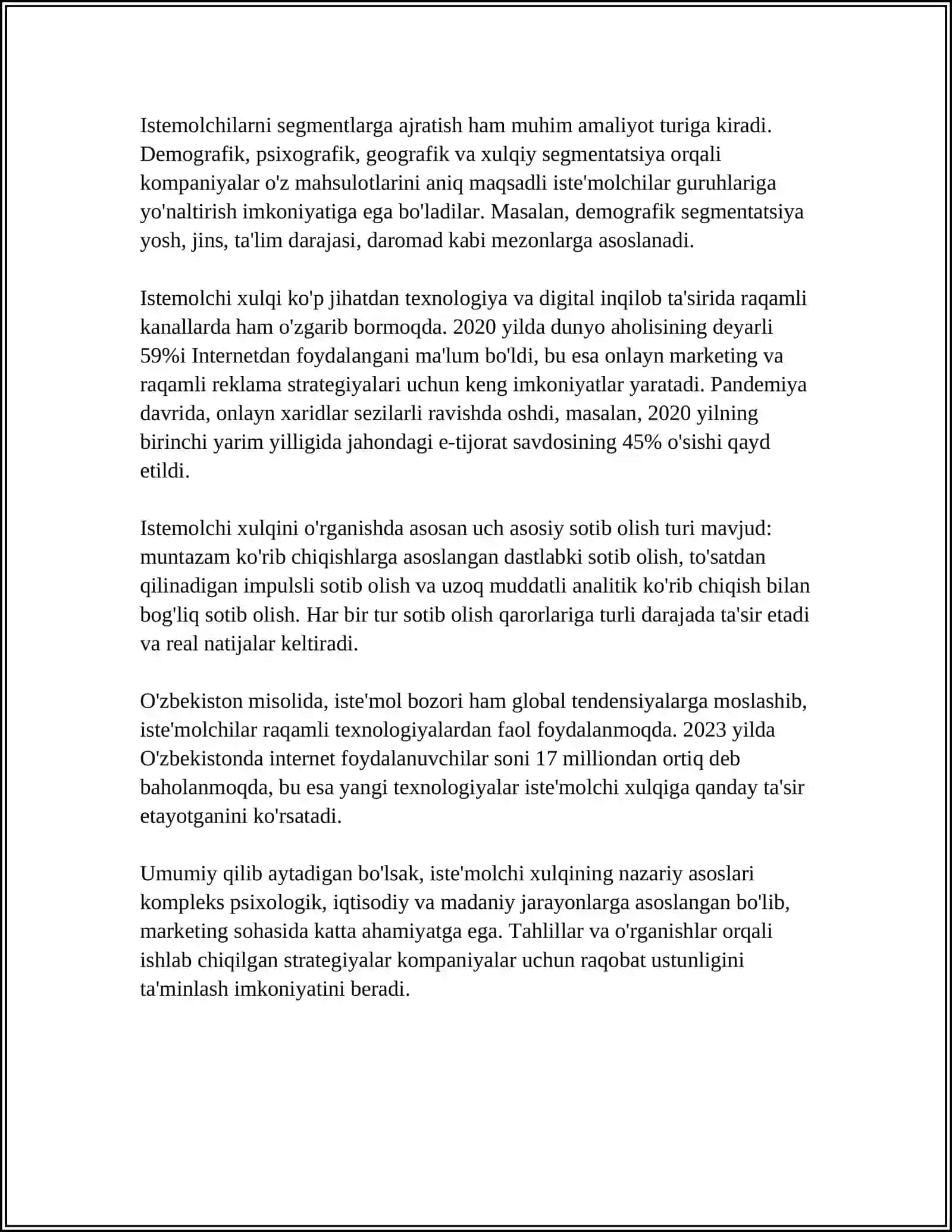 ISTE'MOLCHI XULQI NAZARIYASINING ASOSIY HOLATI 4