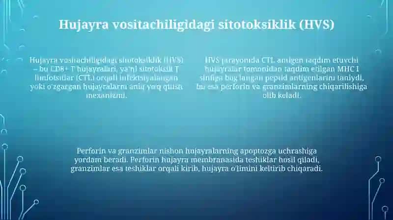 Nomaxsus immunitet hujayraviy shakllari 4