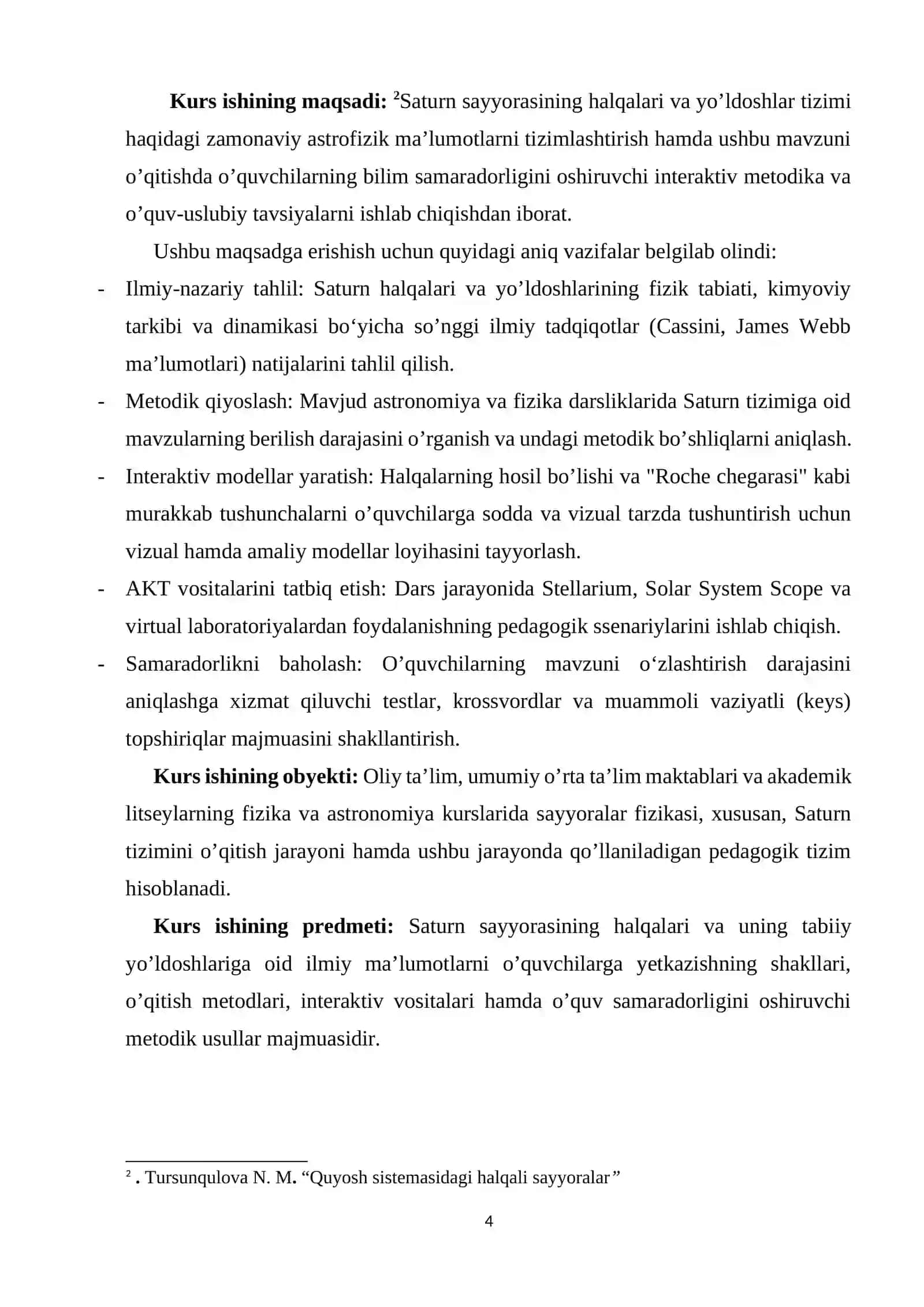 Astranomiya o’qitish metodikasi 4