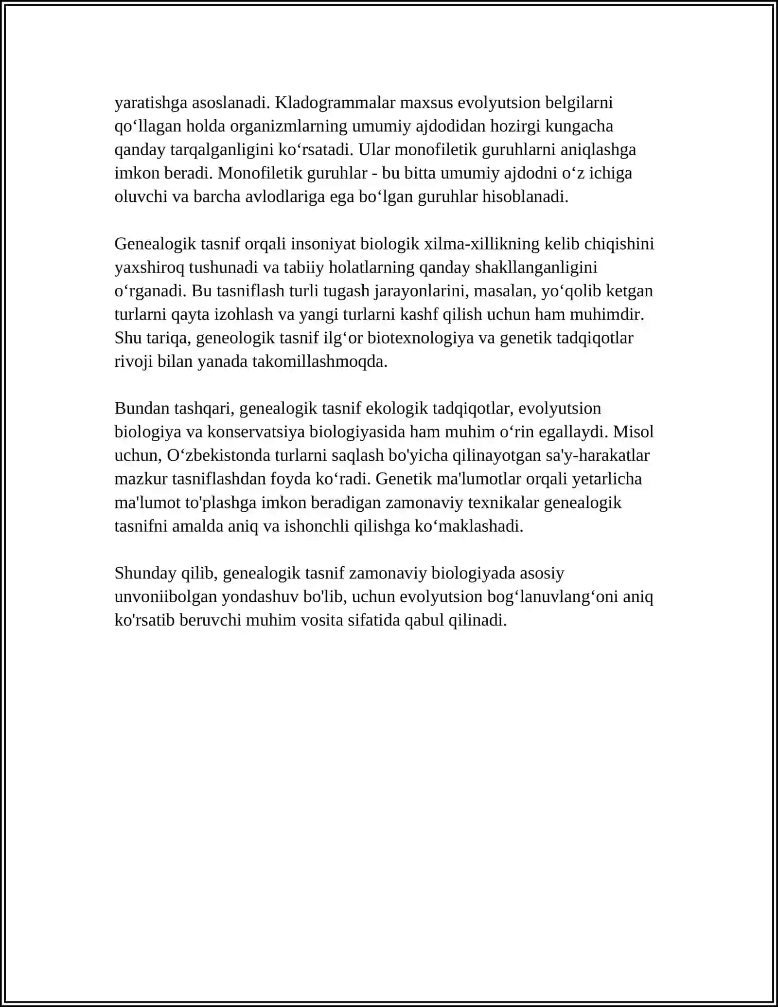 TILLARNING GENALOGONIK TASNIFI 4