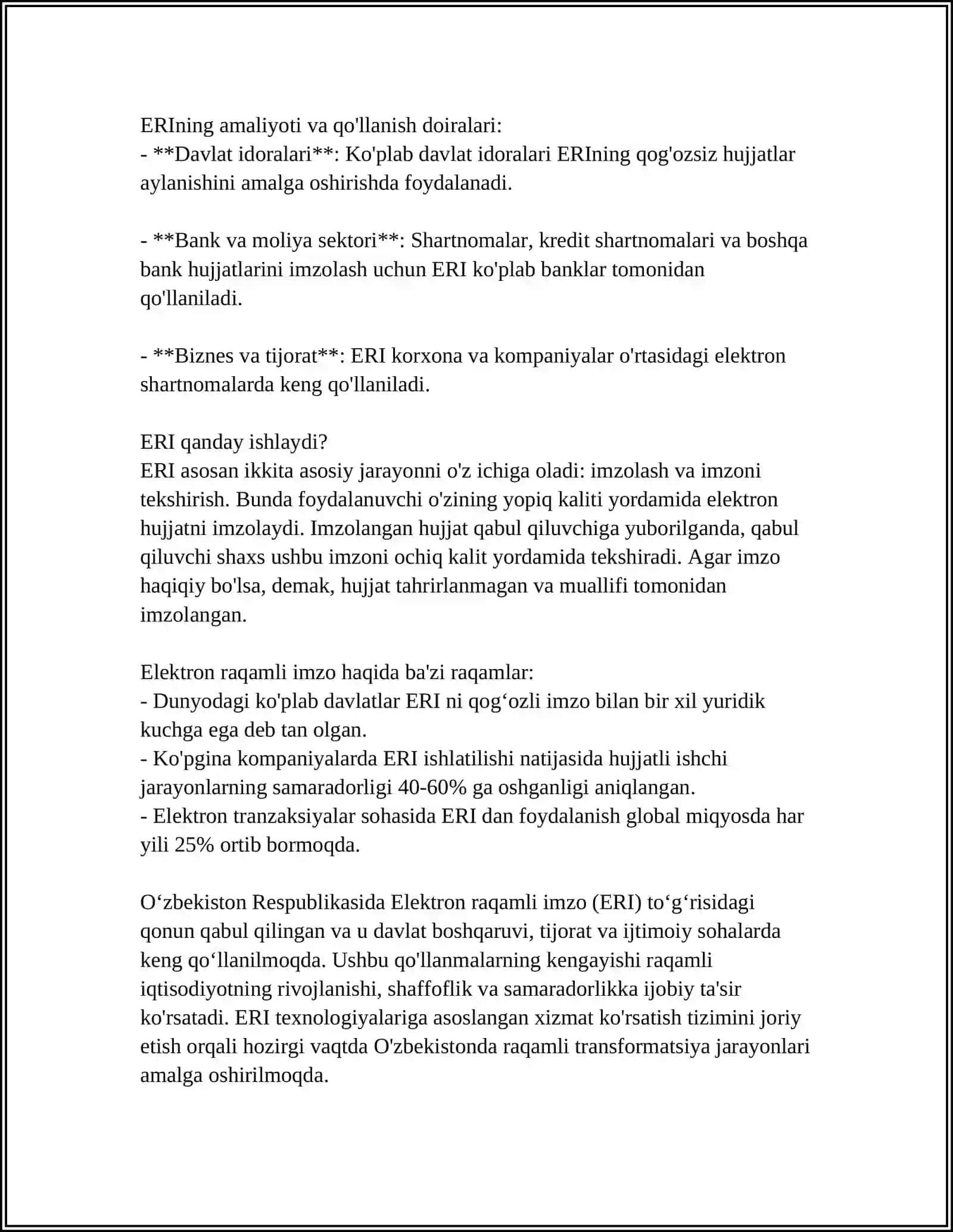 XORIJIY DAVLATLARNING ELEKTRON RAQAMLI IMZO ALGORITMLARI TAHLILI 4