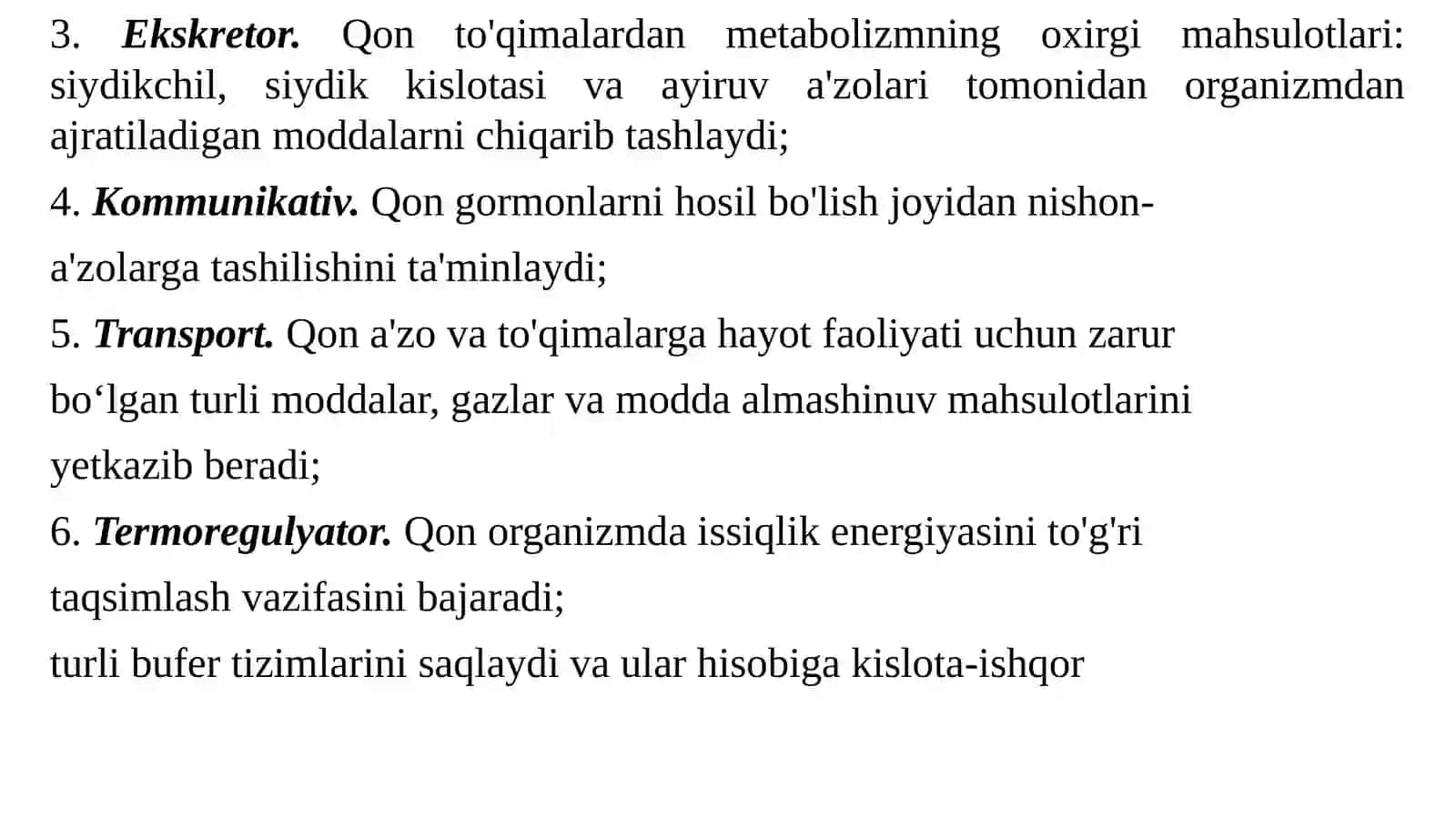 Qon va Limfa-retikulyar biokimyosi 4