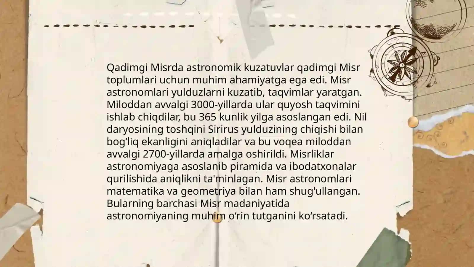 Qadimgi Misrda matematik va astronomik tushunchalar 4