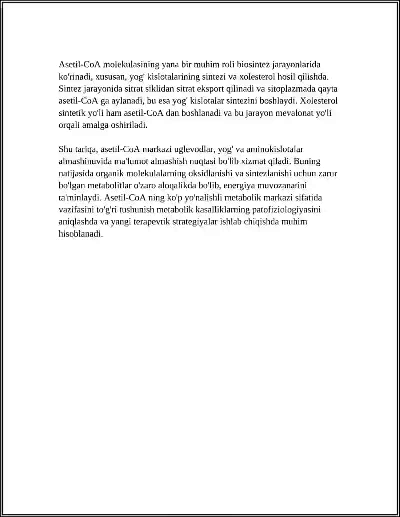 UGLEVODLAR YOG' AMINOKISLATALAR ALMASHINUVI 4