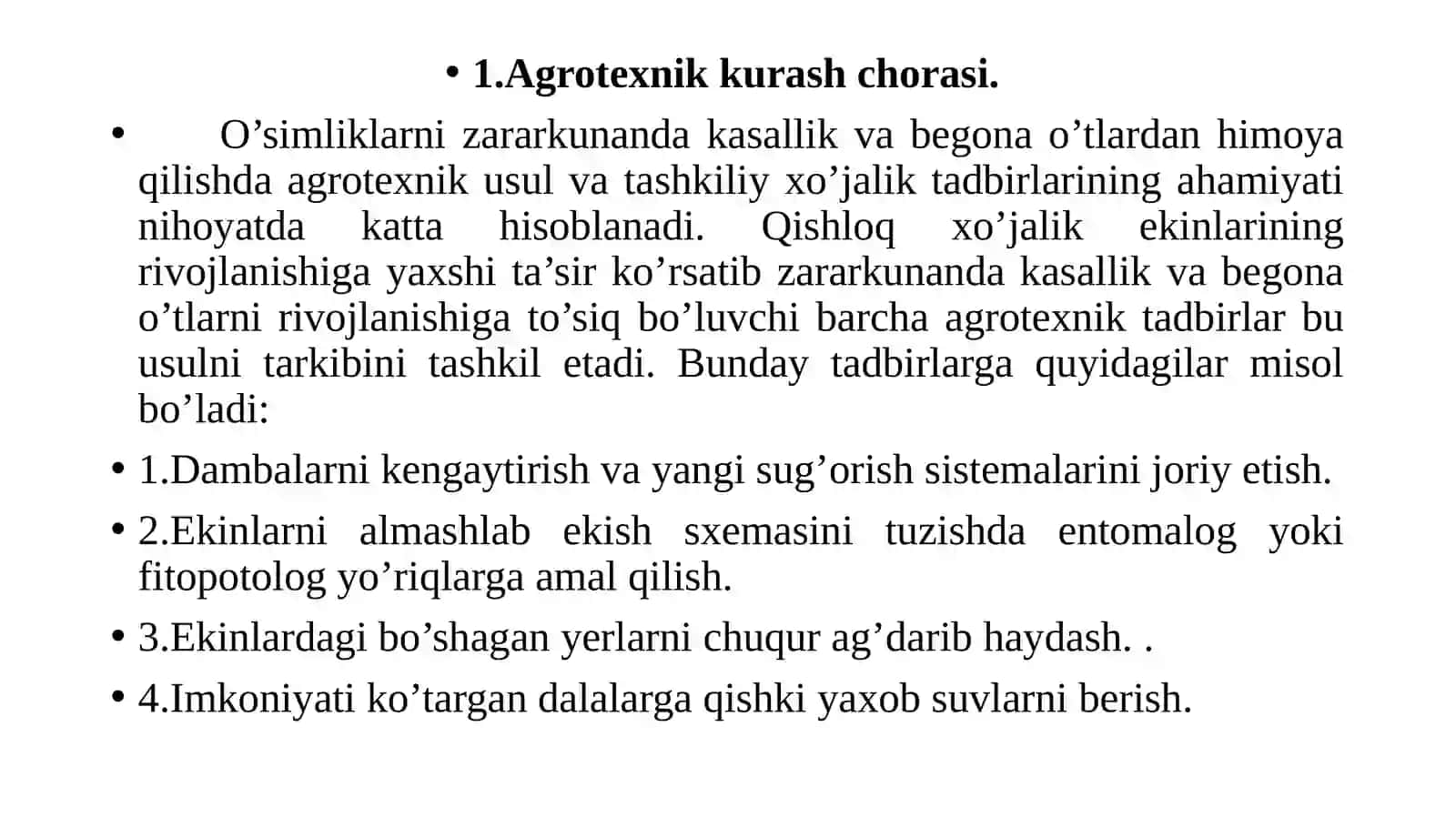Zararkunandalarga qarshi uyg’unlashgan kurash tizimi 4