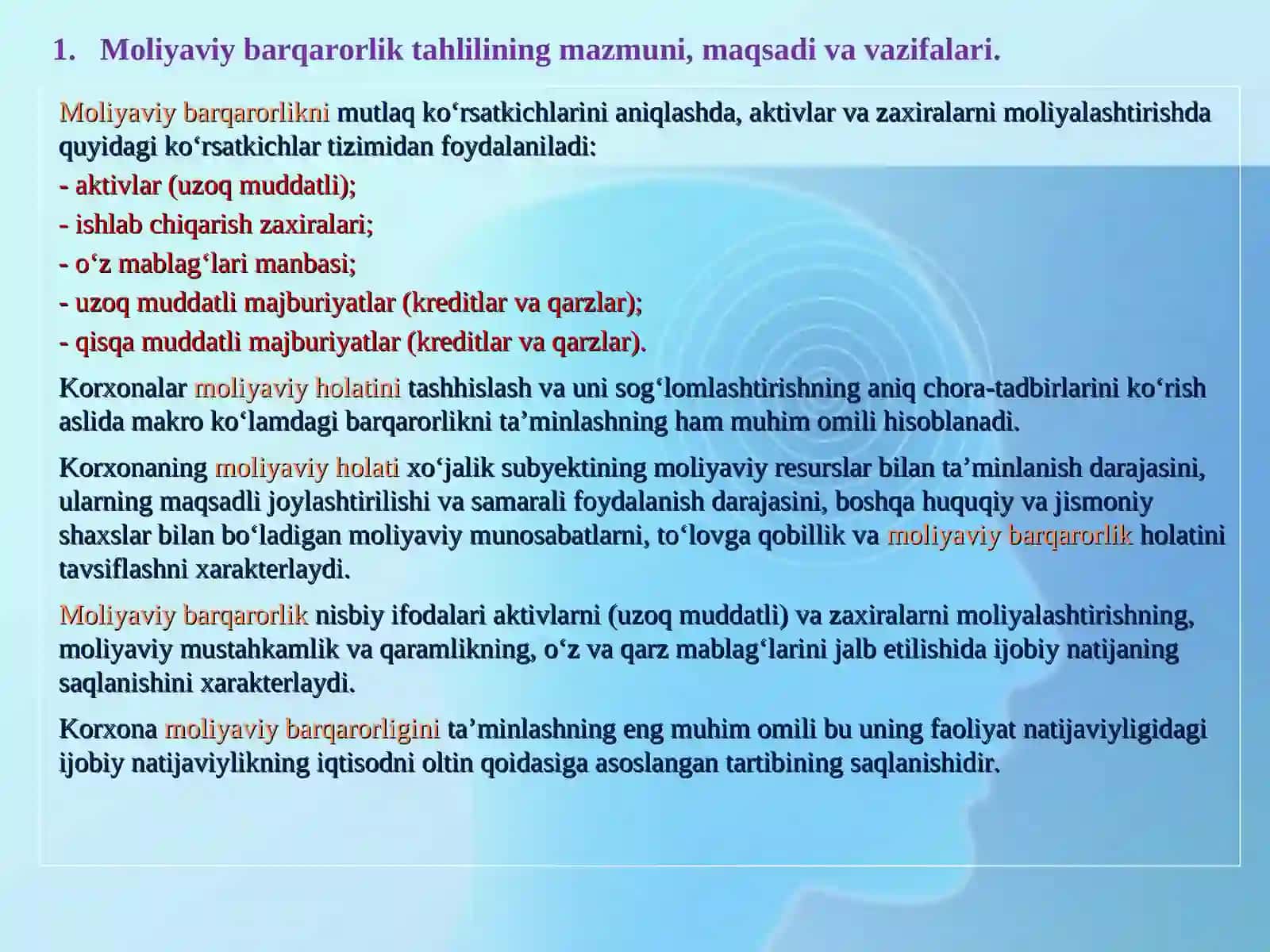 Moliyaviy barqarorlik tahlili 4