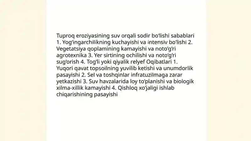 Tuqroq Degeratsiyasi Tushunchasi Sabablari va Oqibatlari 4