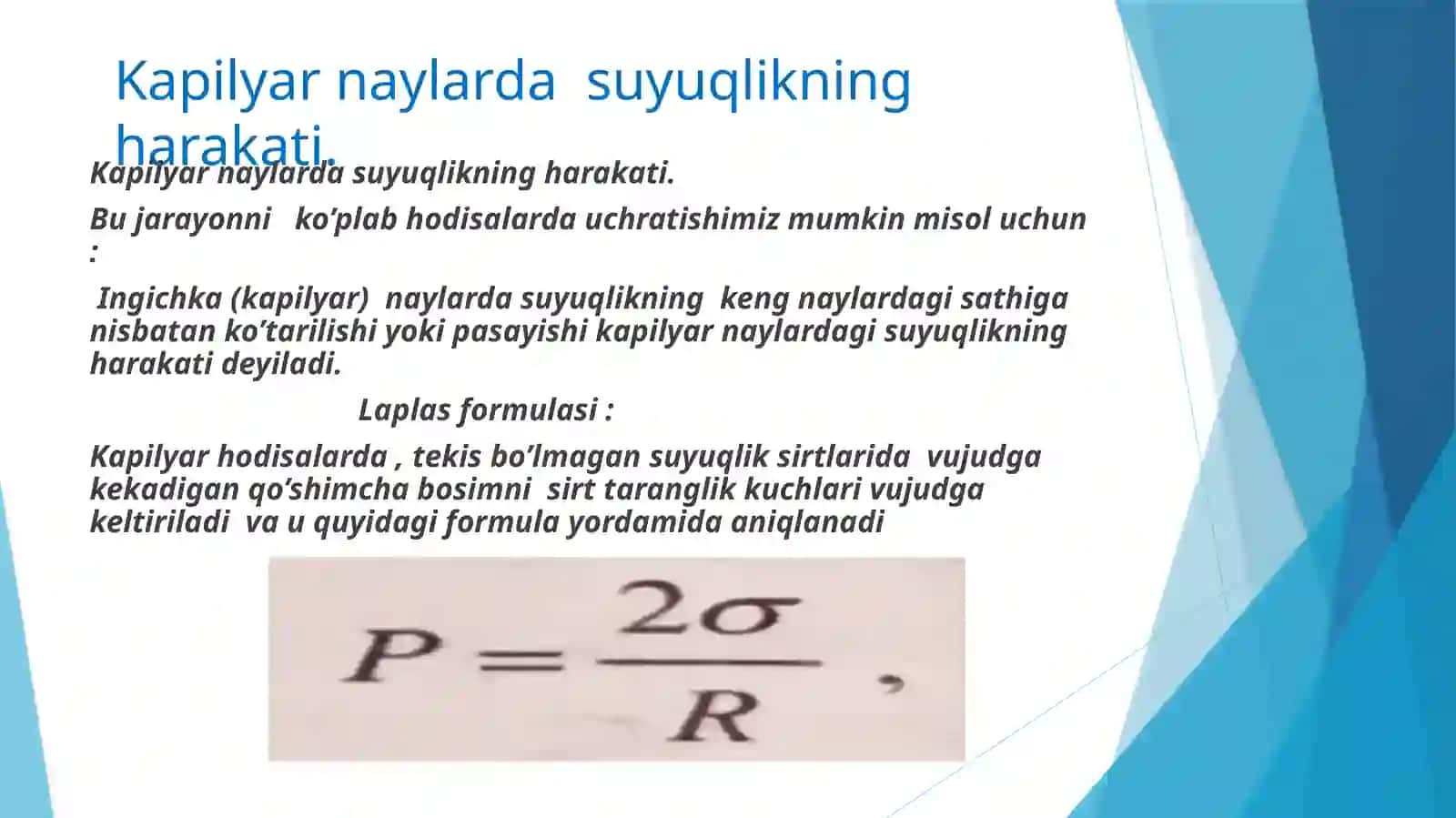 Fizika fanidan tayyorlagan Mustaqil ishi 4