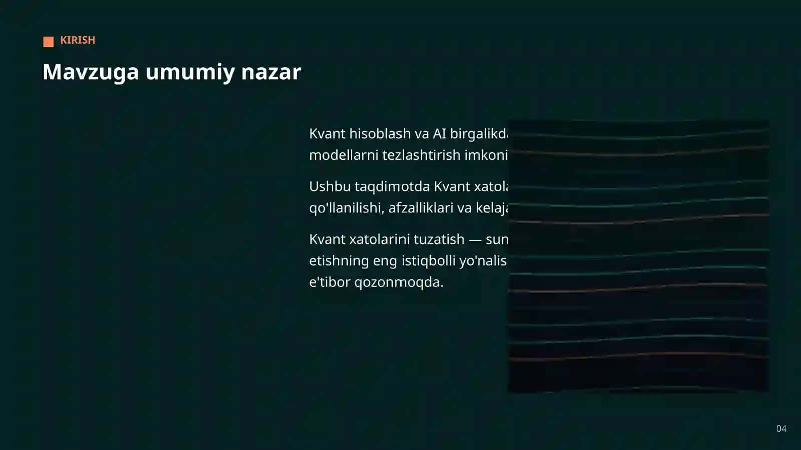 KVANT HISOBLASH VA AI 4