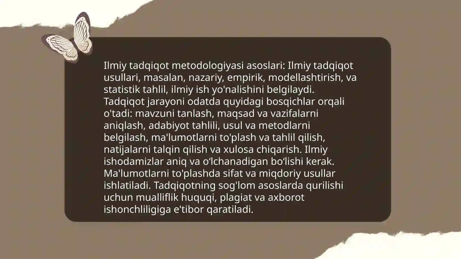 Ilmiy Tadqiqot Metodologiyasi va Mantiqi 4
