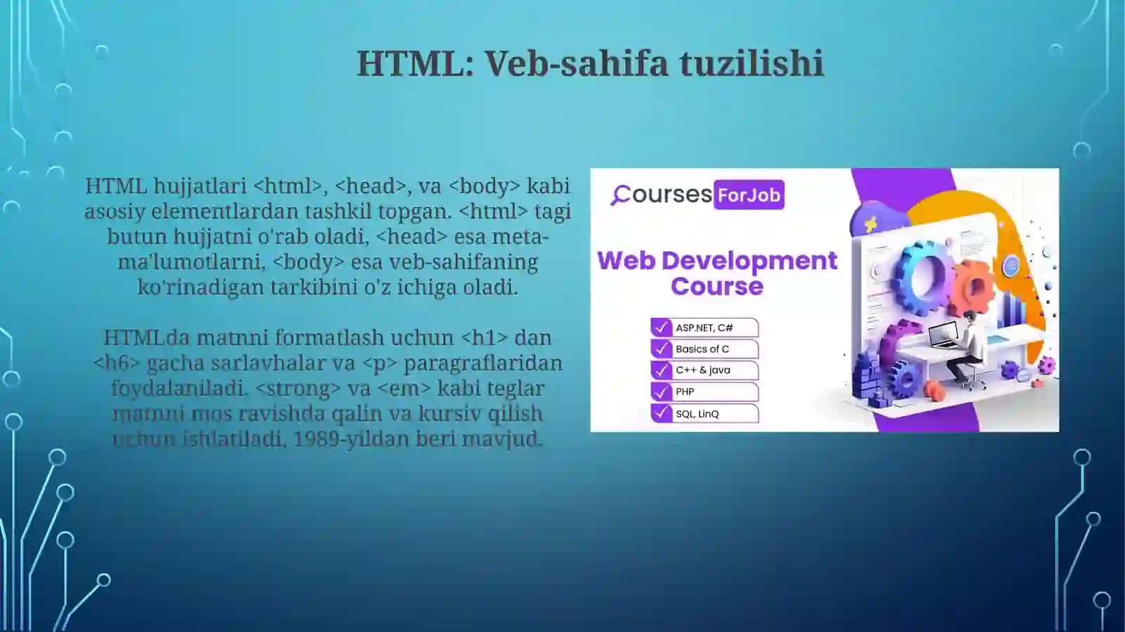 Web dasturlash asoslari 4