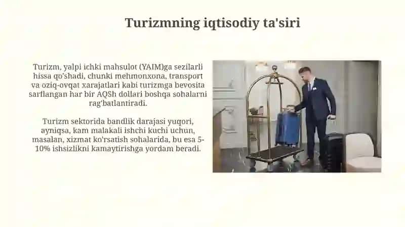Turizm va mehmondo'stlikning ahamiyati 4
