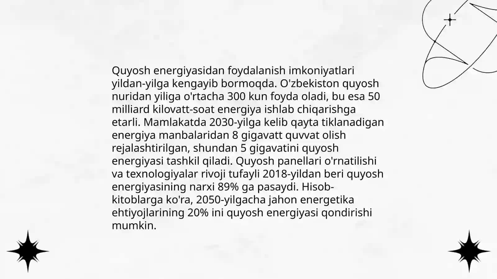 Quyosh panellaridan foydalanish 4