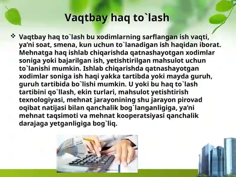 MEHNATGA HAQ TO`LASH SHAKLLARI VA TIZIMI 4