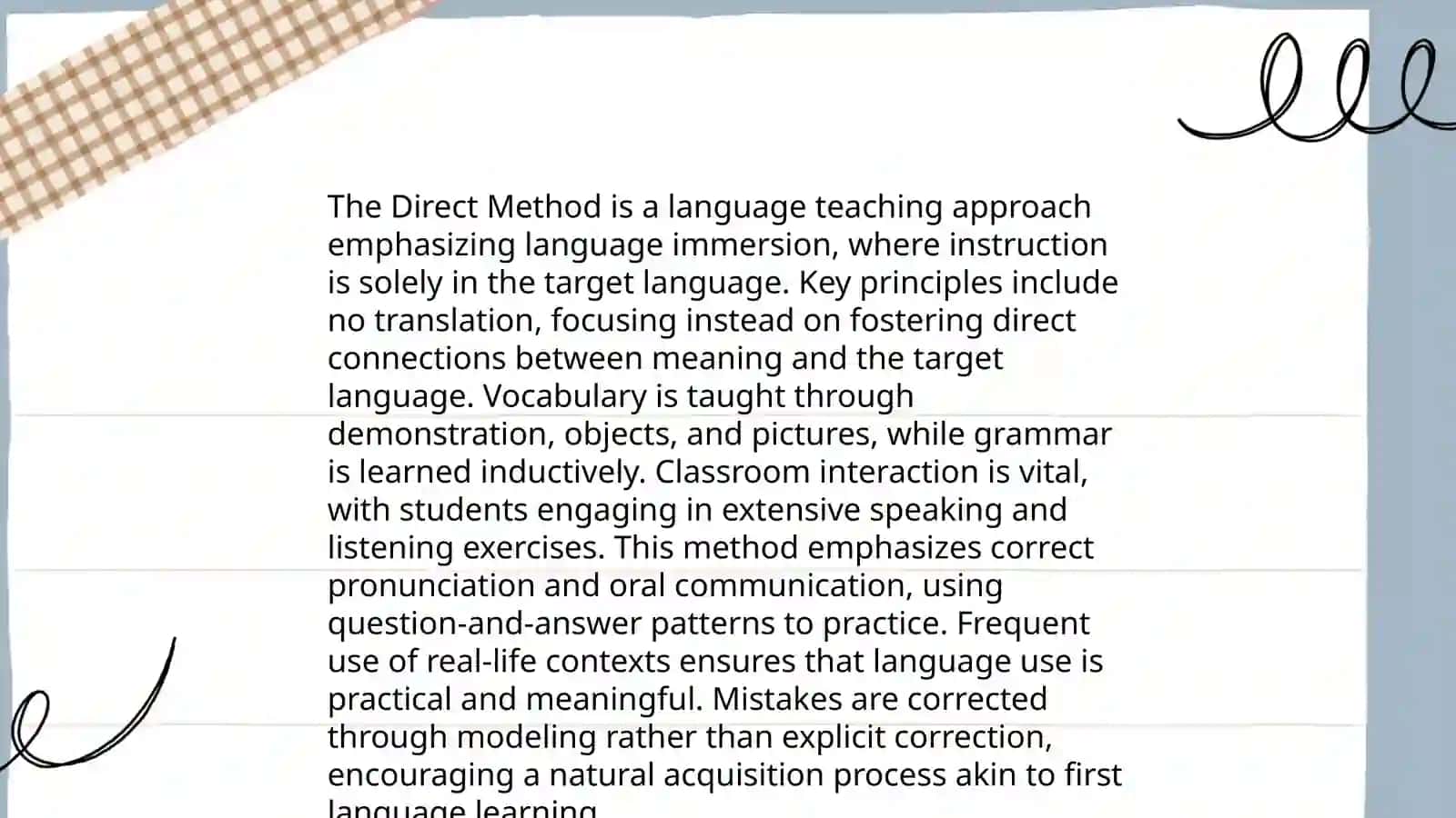 The direct method 4
