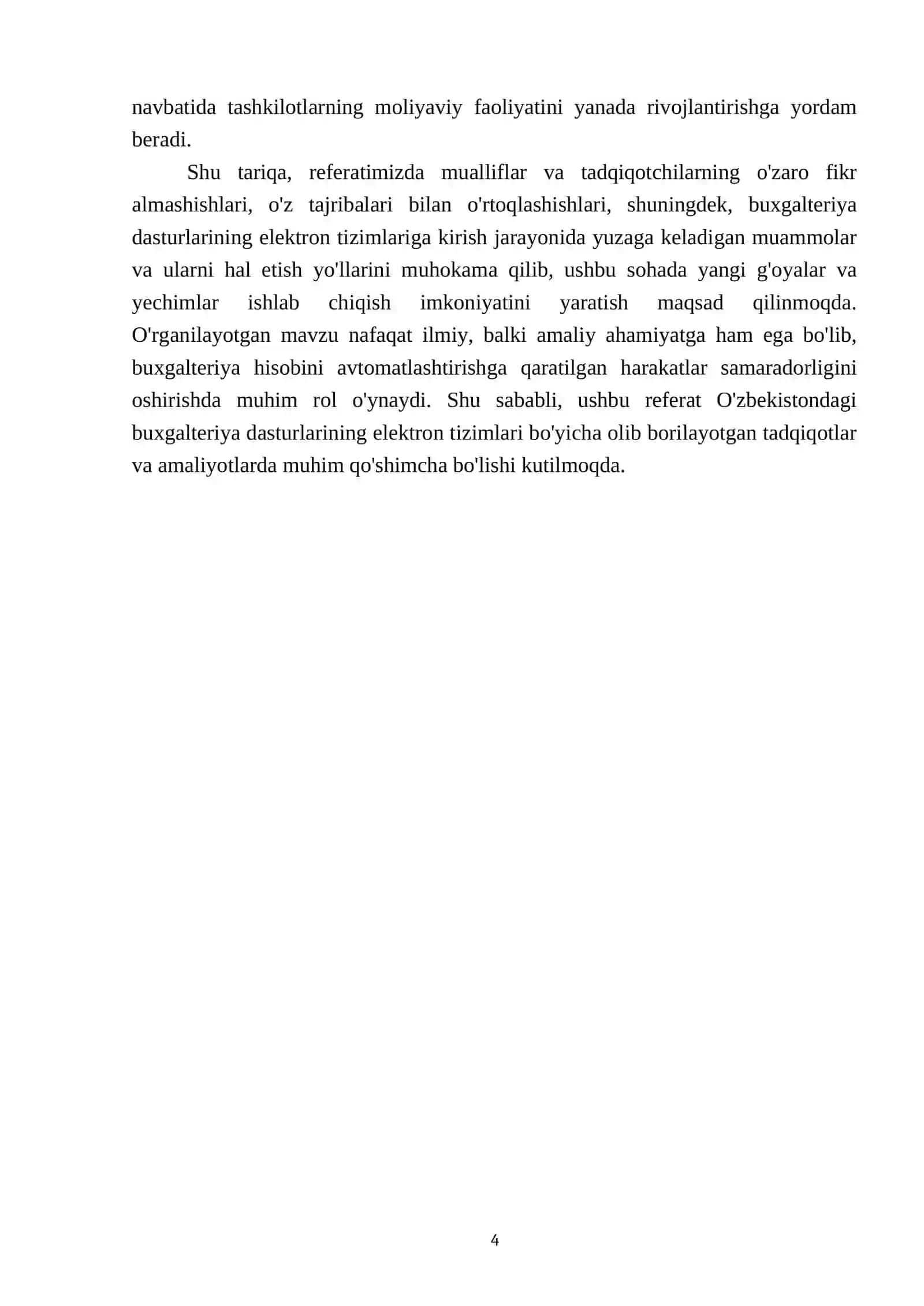 Buxgalteriya dasturining elektron dasturi tizimiga kirish 4