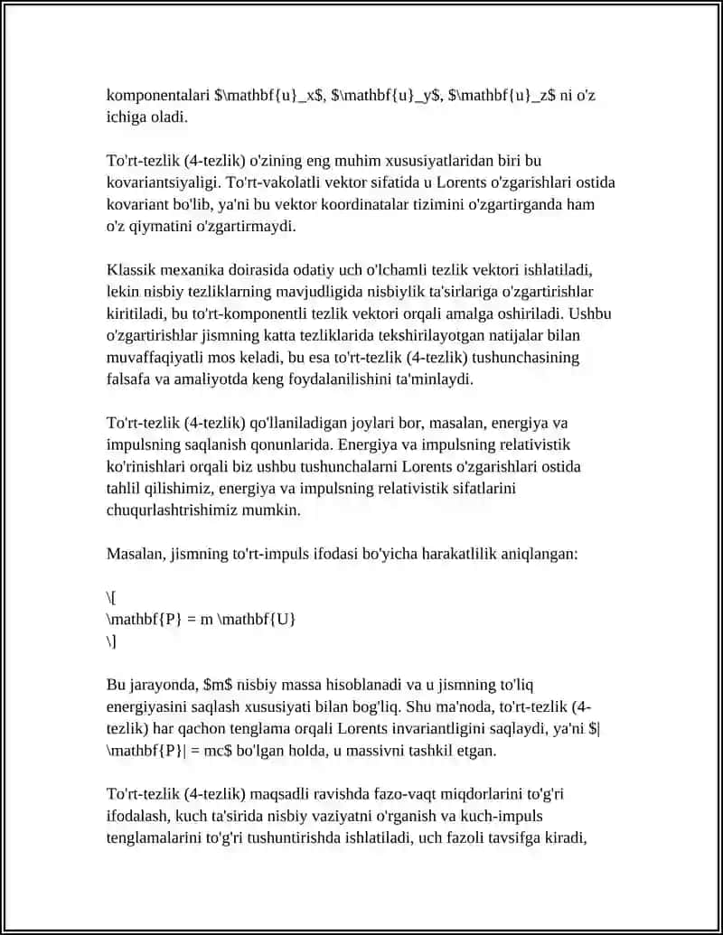 RELYATIVISTIK DINAMIKA ELEMENTLARI 4