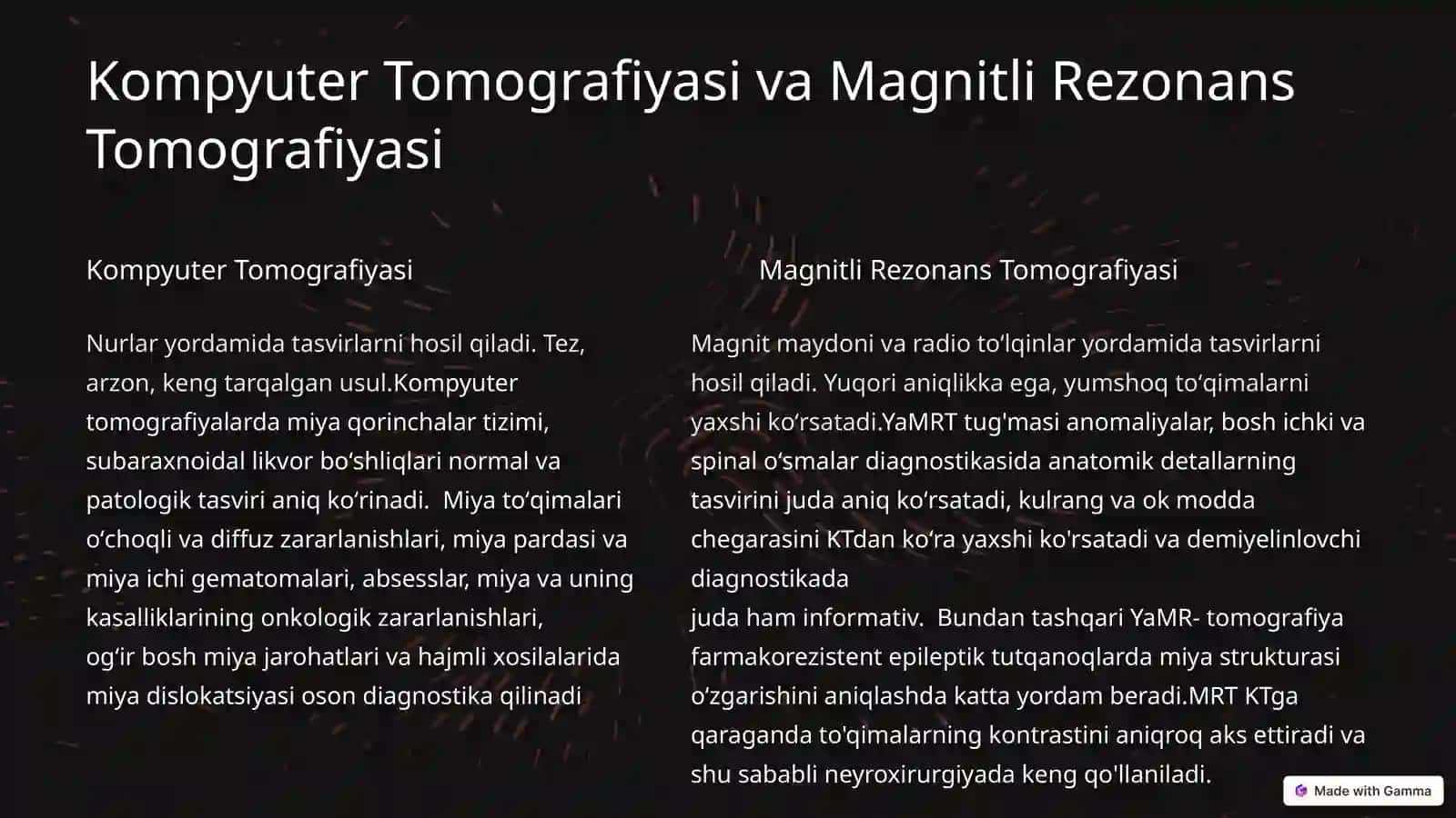 Neyroxirurgiyada Zamonaviy Tashhis Qoʻyish Usullari 4
