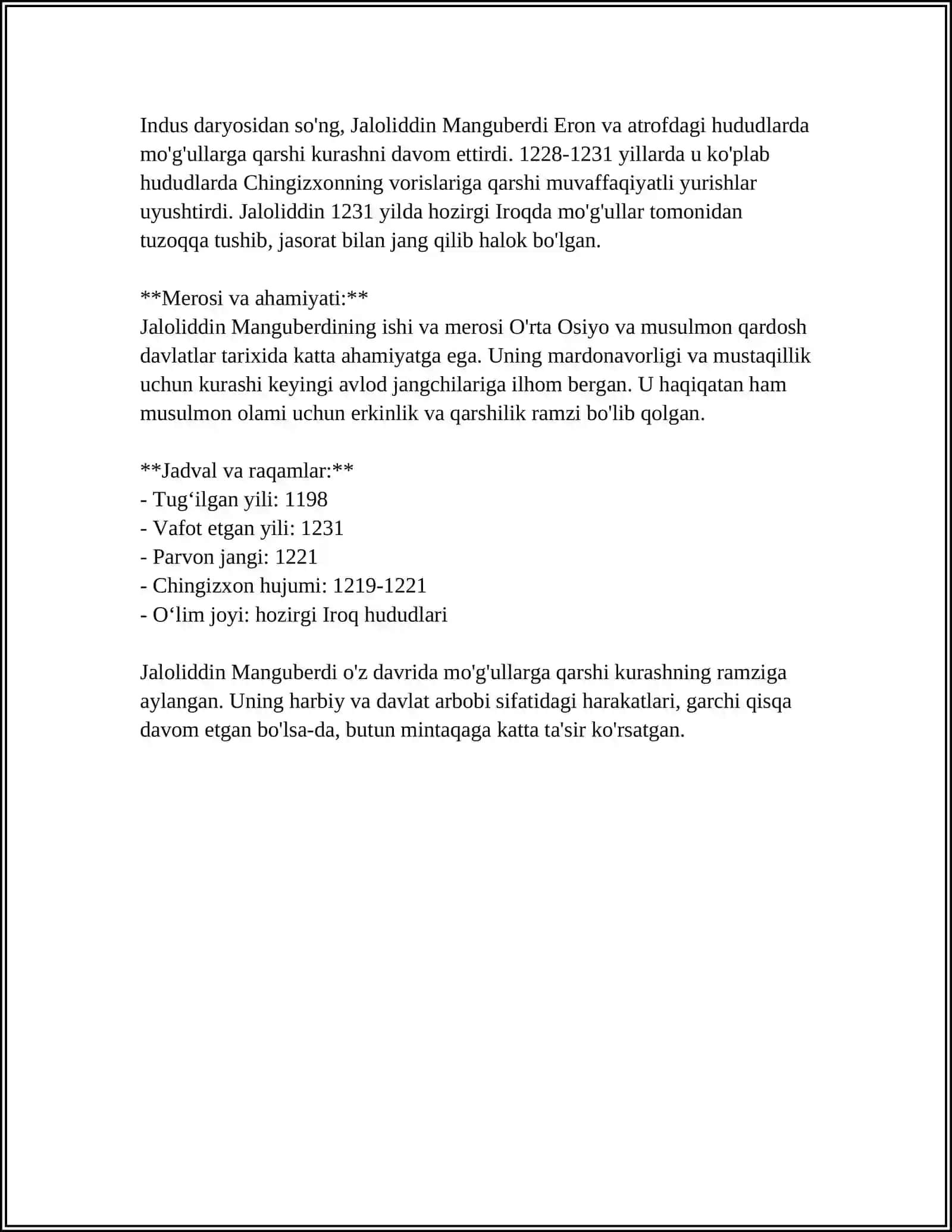 JALOLIDDIN MANGUBERDI VATAN HIMOYACHISI 4