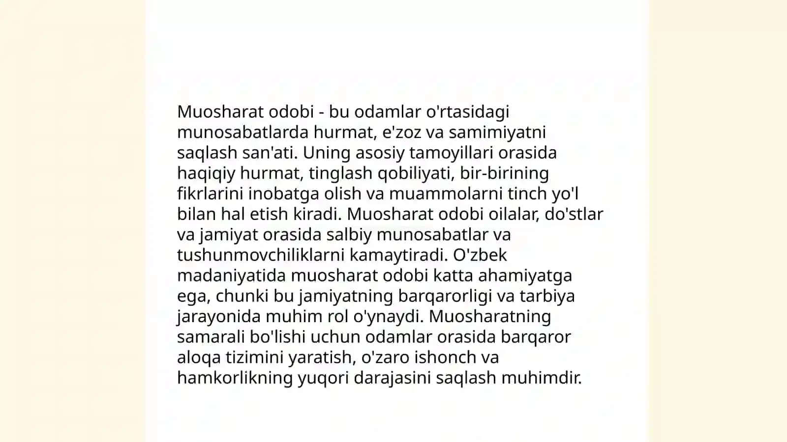 Sharqona tarbiya va muosharat odobining muloqotga ta'siri 4