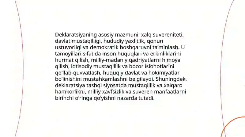 Mustaqillik deklaratsiyasi va uning tarixiyahamiyati 4