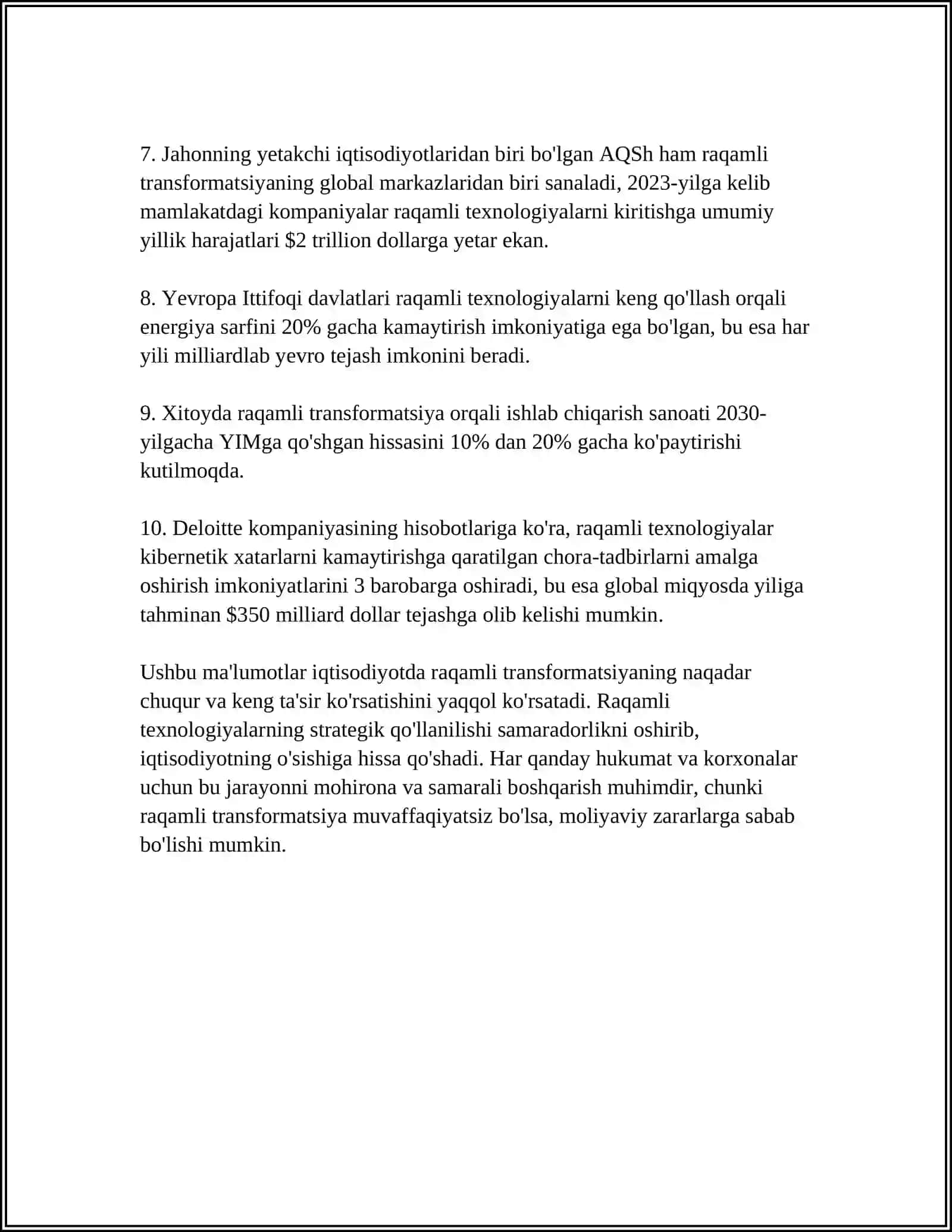 IQTISODIYOTDA INNOVATSION TEXNOLOGIYALARDAN SAMARALI FOYDALANISH 4