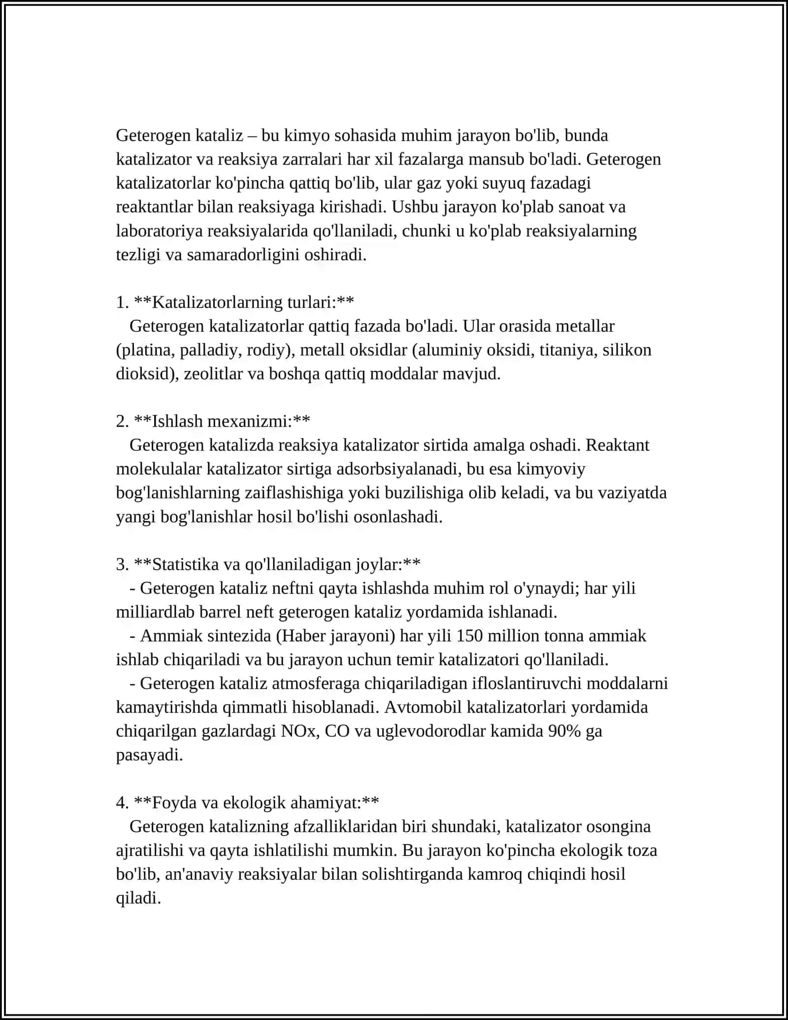 KATALIZ NAZARIYALARI 4